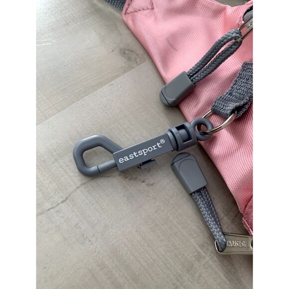 Vintage EastSport Gray & Pink Waist Fanny Pack With Extra Pocket Pouch 90s - Picture 13 of 13